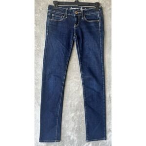 American Eagle Jeans women's Size 0 28x28 Skinny Stretch Dark Wash